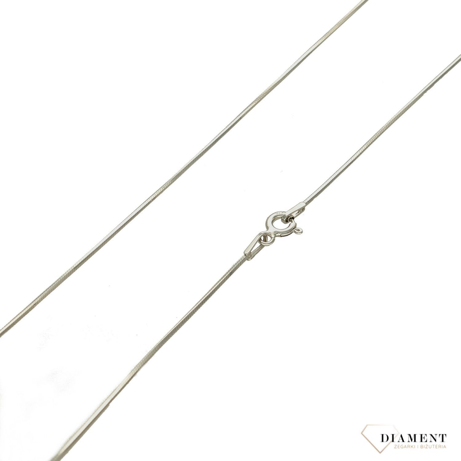 Łańcuszek srebrny lineczka DIA-LAN-5873-925 0,8mm. Srebrny łańcuszek lineczka. srebrny łańcuszek ozdobny splot. Srebrny łańcuszek damski. Łańcuszek idealny na prezent (1).jpg